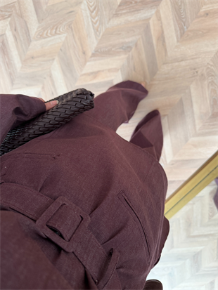 İnez Pantolonlu Kot Takım Mürdüm (1126)