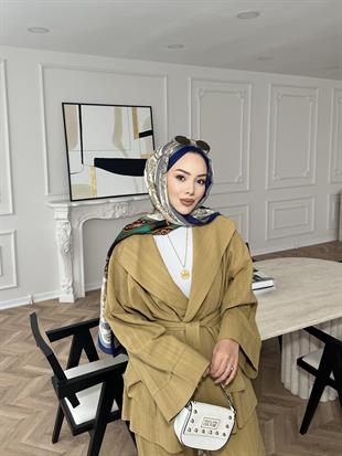 Peka Yakalı Takım Yağ Yeşili