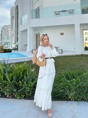 Jenna Etekli Takım Ekru