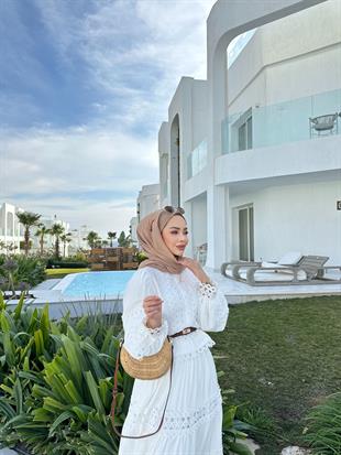 Jenna Etekli Takım Ekru