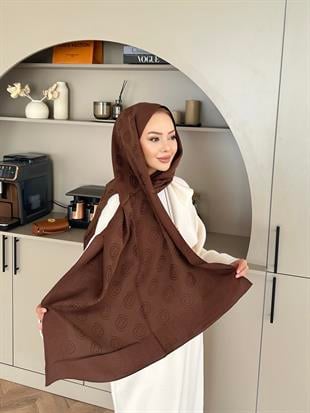 Kahve E Desen Naia Şal