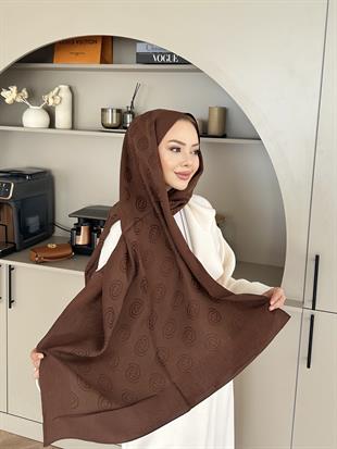 Kahve E Desen Naia Şal