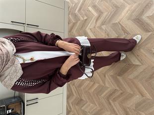 Kai Taşlı Bomber Oysh Takım Bordo