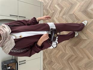 Kai Taşlı Bomber Oysh Takım Bordo