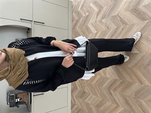 Kai Taşlı Bomber Oysh Takım Siyah