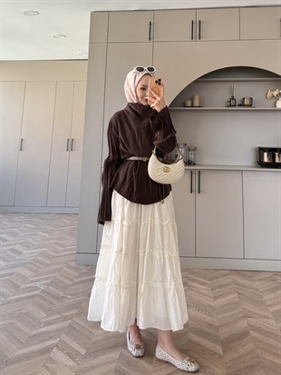 Katia Krinkıl Bluz Kahve