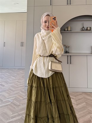 Katia Kırışık Bluz Sarı