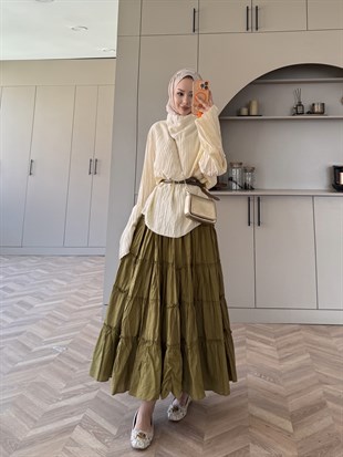 Katia Kırışık Bluz Sarı