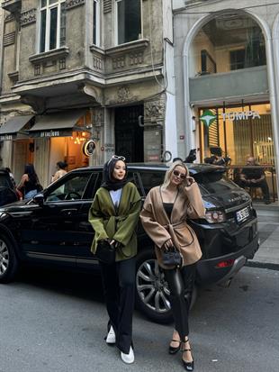 Darel Ribbed Jacket Camel