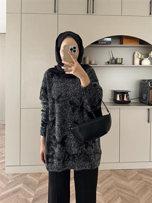 Kelebek Simli Kazak Siyah