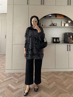 Kelebek Simli Kazak Siyah