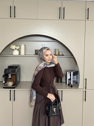 Kendal Paraşüt Elbise Acı Kahve