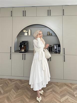 Kendal Paraşüt Elbise Bej