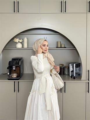 Kendal Paraşüt Elbise Bej