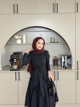 Kendal Paraşüt Elbise Siyah