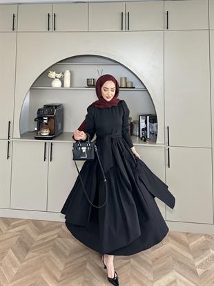 Kendal Paraşüt Elbise Siyah