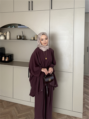 Kevin Yarasa Kol Pantolonlu Takım Mürdüm (2024)