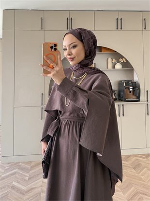 Küllü Mürdüm VA Dama Desen Naia Şal 