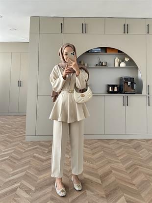 Lalin Scuba Takım Bej