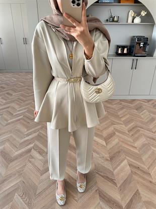 Lalin Scuba Takım Bej