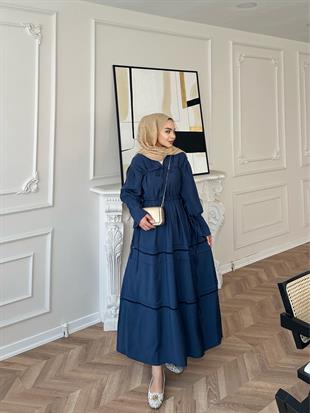 Layana Elbise Lacivert