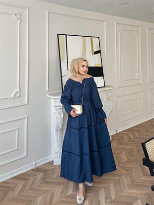 Layana Elbise Lacivert