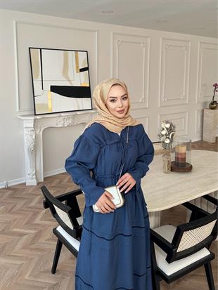 Layana Elbise Lacivert