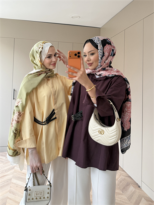 Leon Kemer Detaylı Gömlek Bordo (4410)