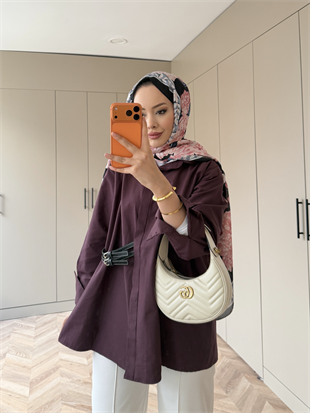 Leon Kemer Detaylı Gömlek Bordo (4410)