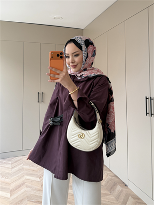 Leon Kemer Detaylı Gömlek Bordo (4410)