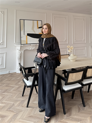 Levant Büzgülü Cupra Takım Siyah (3015)