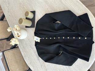 Leyna Çelik Örme Hırka Siyah 