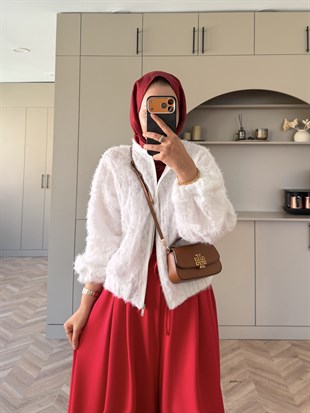 Lia Bomber Ceket Beyaz (4523)