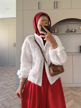 Lia Bomber Ceket Beyaz (4523)