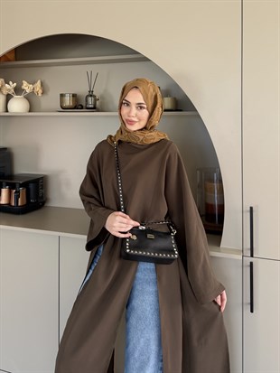 Lina Yırtmaçlı Tunik Kahve (4507)