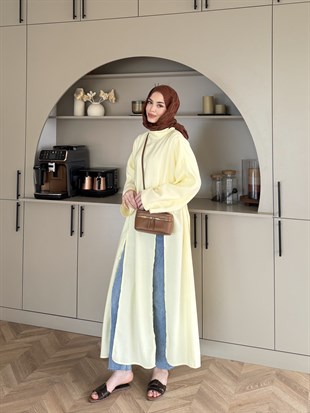 Lina Yırtmaçlı Tunik Sarı (4507)