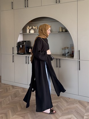 Lina Yırtmaçlı Tunik Siyah (4507)