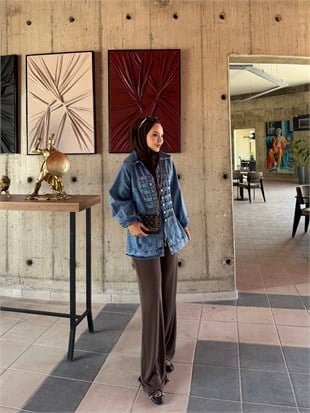 Linda Oysh Pantolon Kahve (7013)