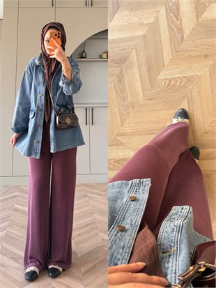 Linda Oyhs Pantolon Bordo (7013)