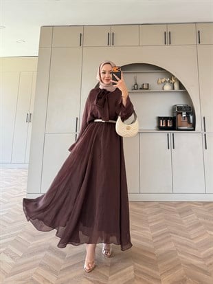 Loly Bağlamalı Etekli Takım Açık Kahve (3367)