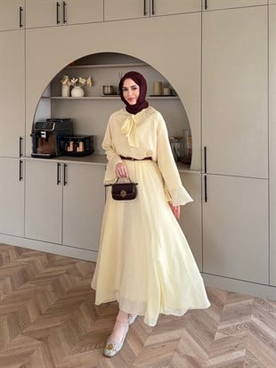 Loly Bağlamalı Etekli Takım ButterYellow (3367)