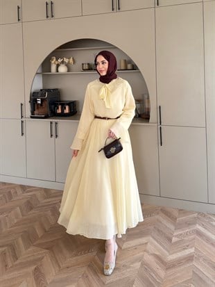 Loly Bağlamalı Etekli Takım ButterYellow (3367)