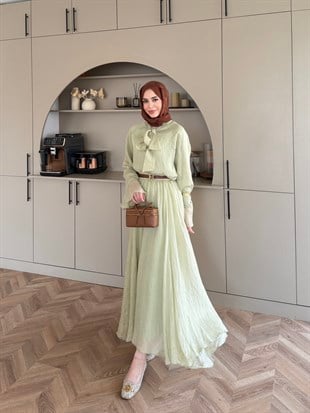 Loly Bağlamalı Etekli Takım Çağla (3367)