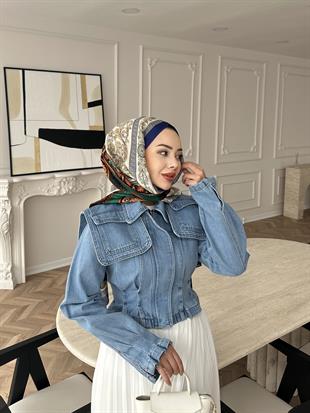 Loni Kot Ceket Buz Mavi