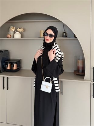 Louchy Oysh Yırtmaçlı Pantolonlu Takım Siyah (8083)