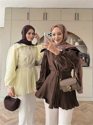 Lowel Piliseli Gömlek Kahve (4429)