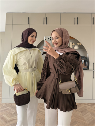 Lowel Piliseli Gömlek Kahve (4429)