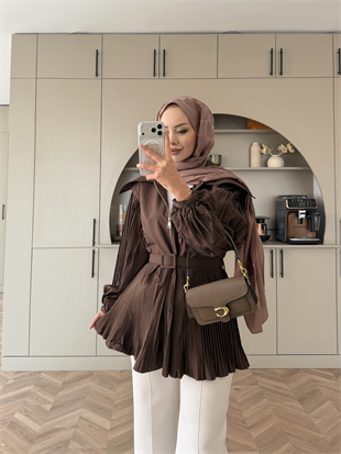 Lowel Piliseli Gömlek Kahve (4429)