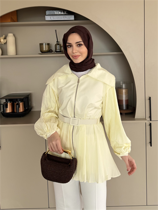 Lowel Piliseli Gömlek Sarı (4429)