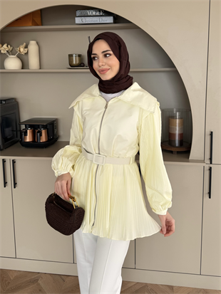 Lowel Piliseli Gömlek Sarı (4429)